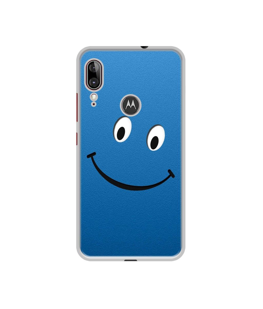Amazon Brand - Solimo Designer Happy UV Printed Soft Back Case Mobile Cover for Motorola Moto E6s