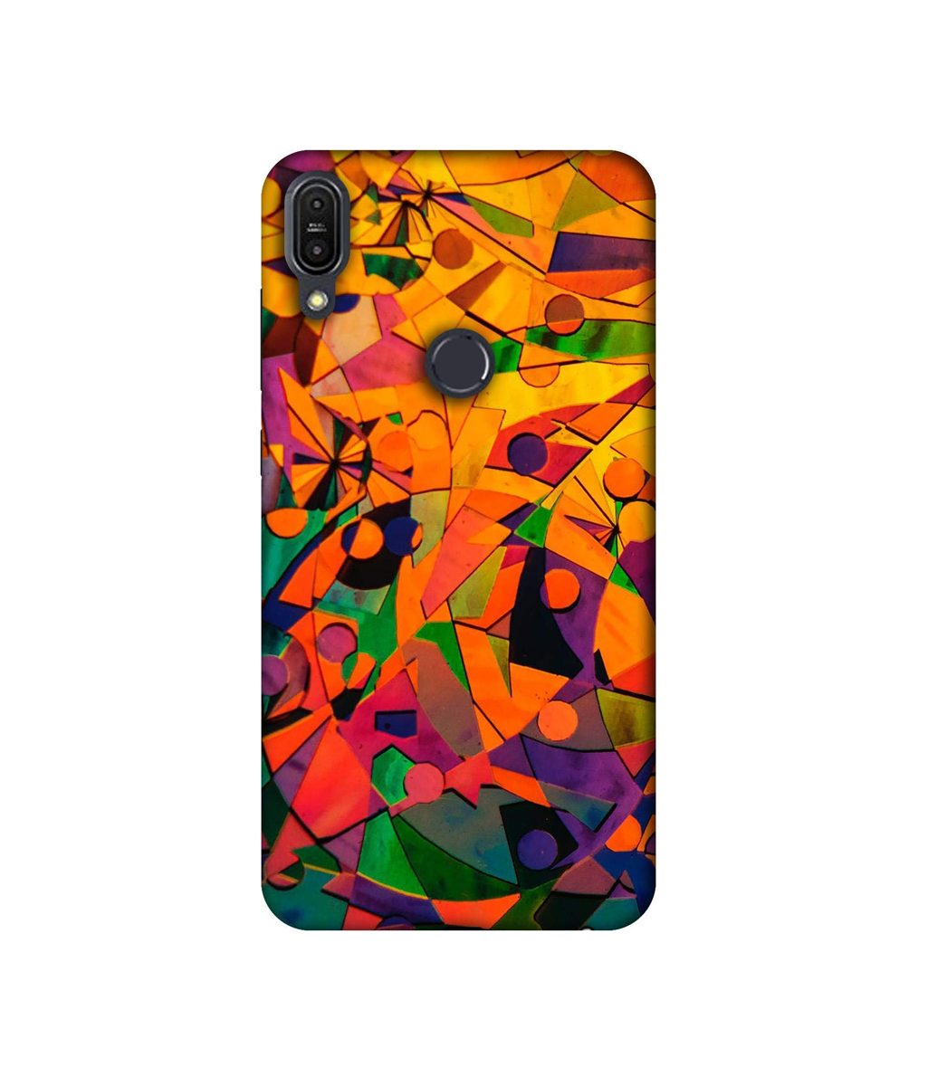 Amazon Brand - Solimo Designer Multicolor Texture 3D Printed Hard Back Case Mobile Cover for Asus Zenfone Max Pro M1 ZB601KL