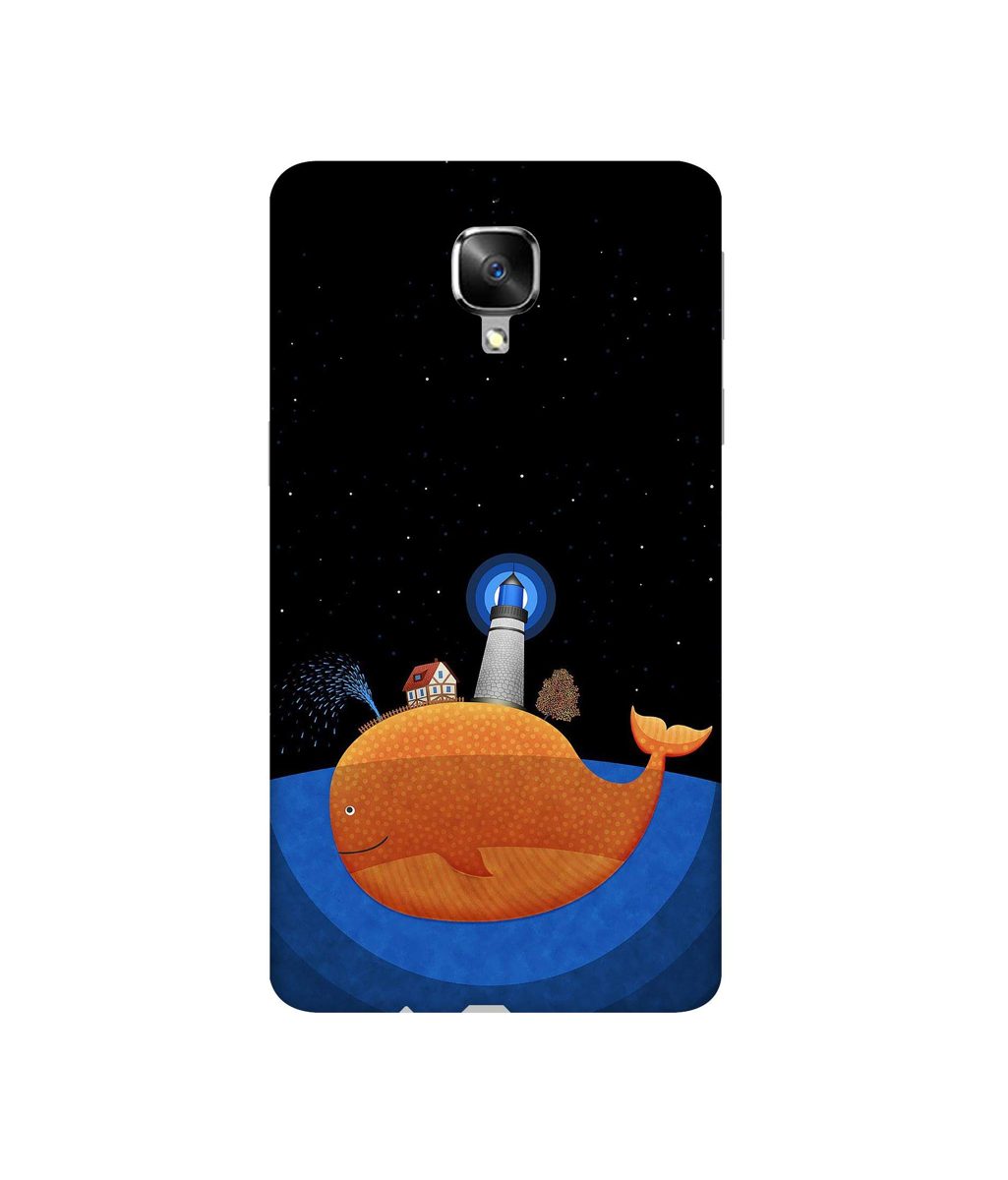 Amazon Brand - Solimo Designer Whale 3D Printed Hard Back Case Mobile Cover for OnePlus 3 / OnePlus 3T
