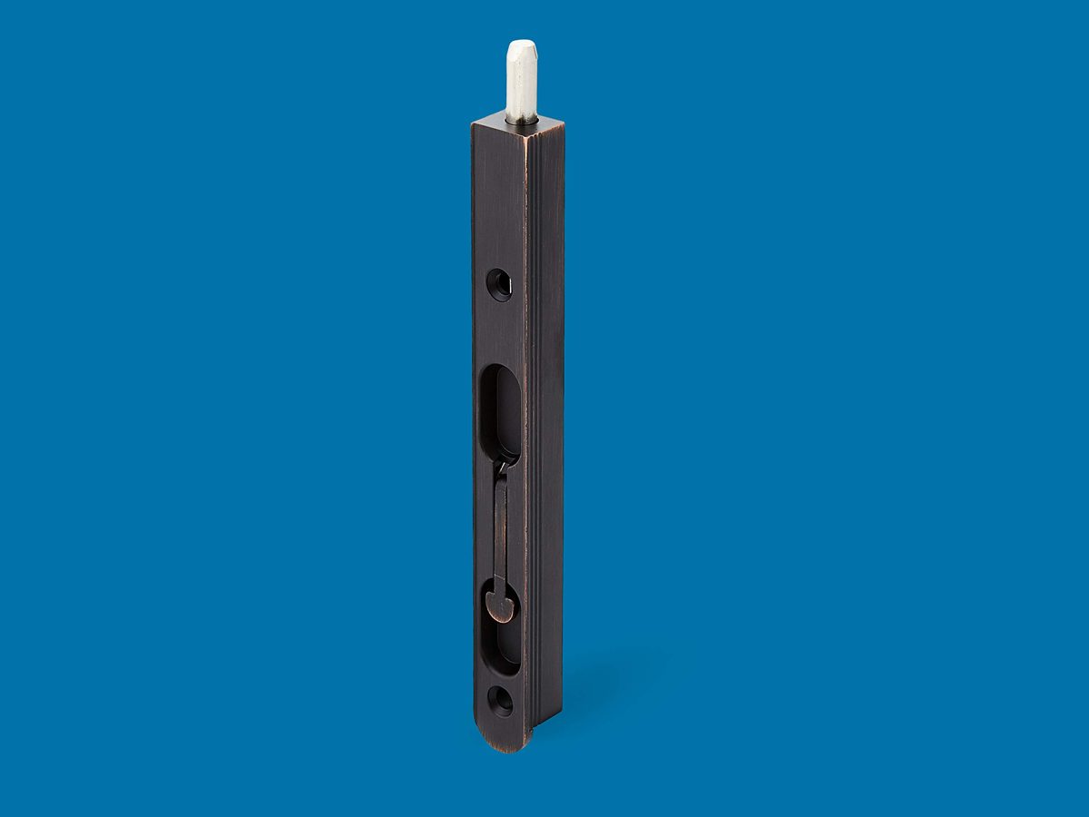 AmazonCommercial Flush Bolt, Zinc, 6-Inch, Oil Rubbed Bronze