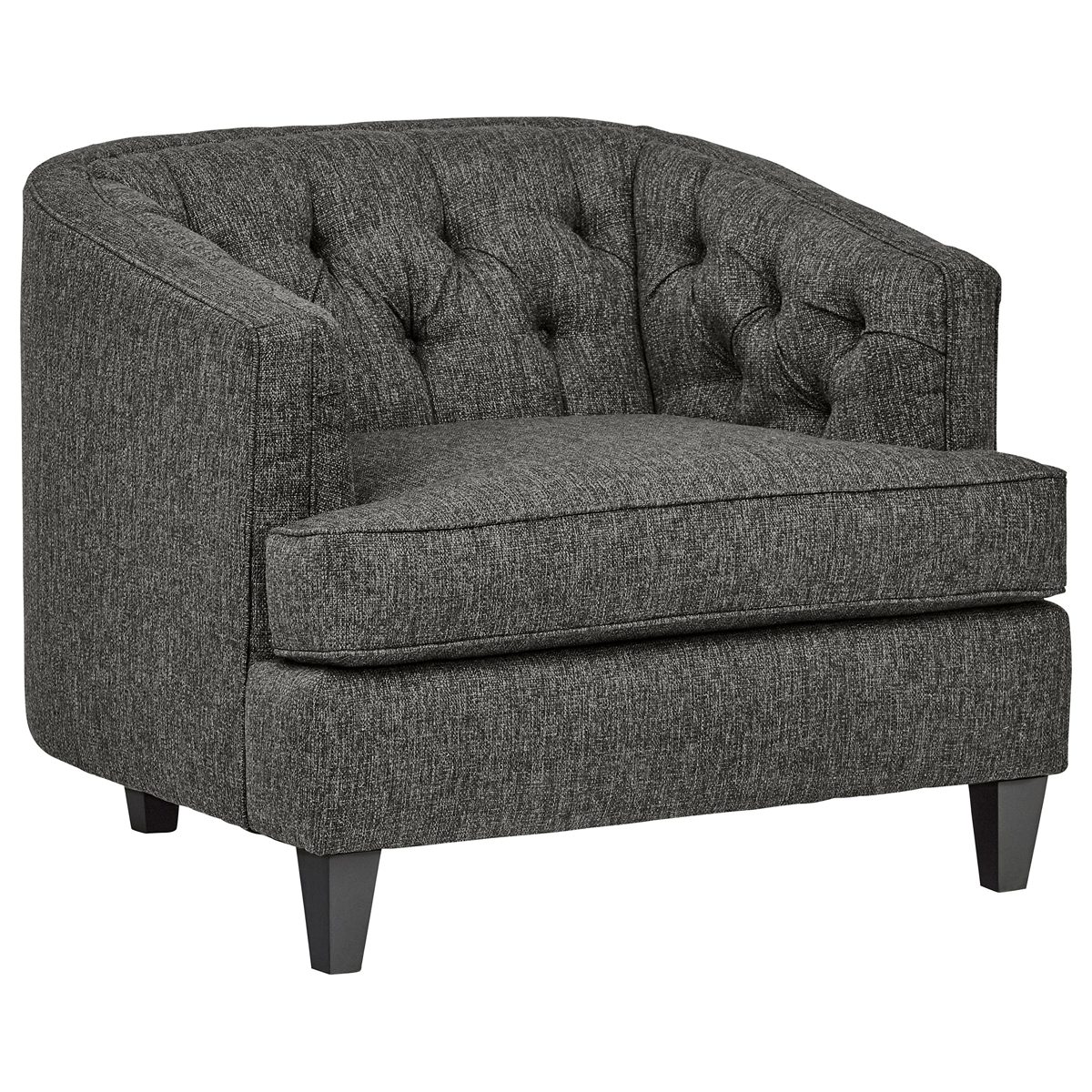 Amazon Brand – Stone & Beam Leila Tufted Chair, 44" W, Charcoal