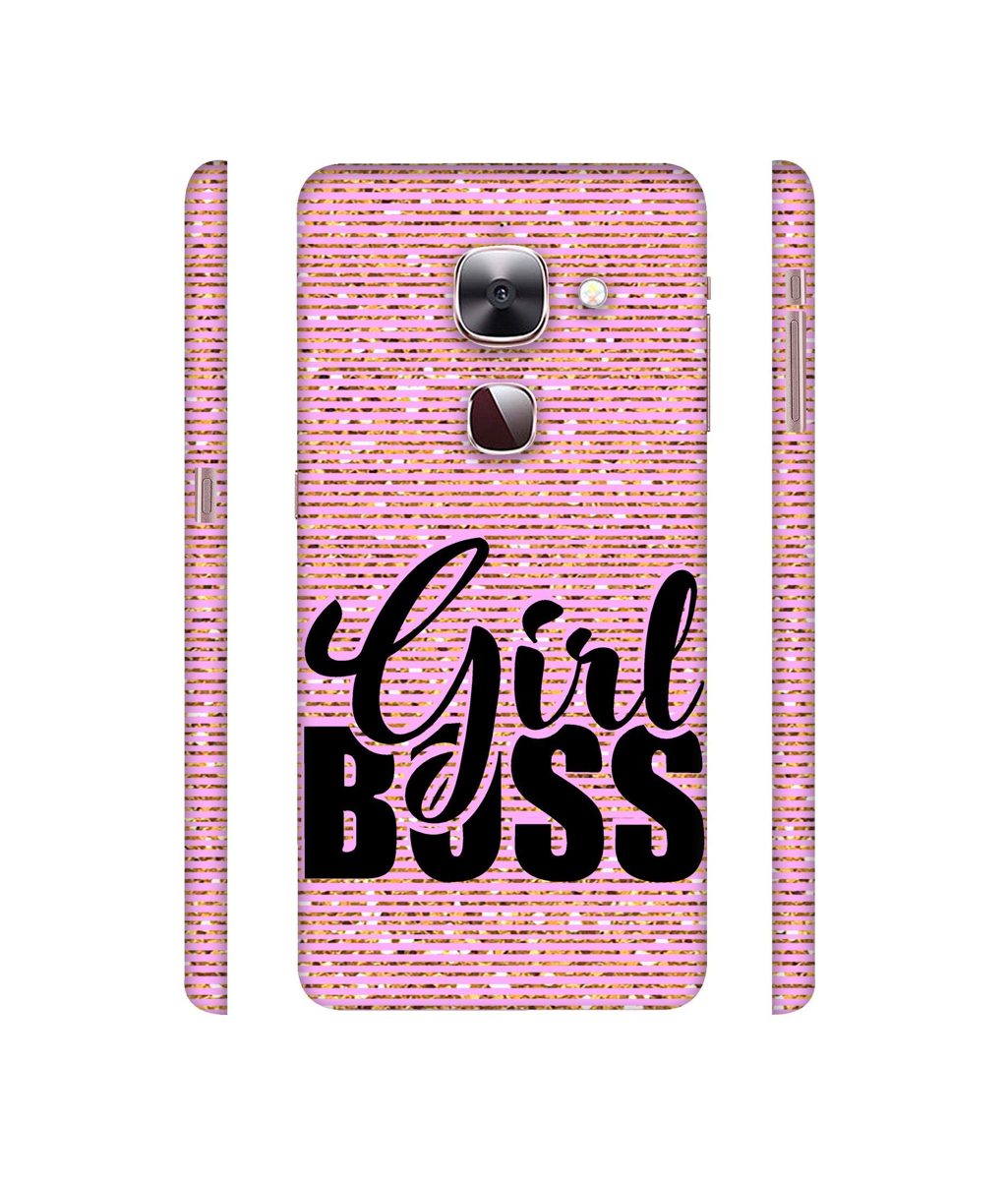 Amazon Brand - Solimo Designer Girl Boss On Pink Sparkle 3D Printed Hard Back Case Mobile Cover for LeEco Le Max 2