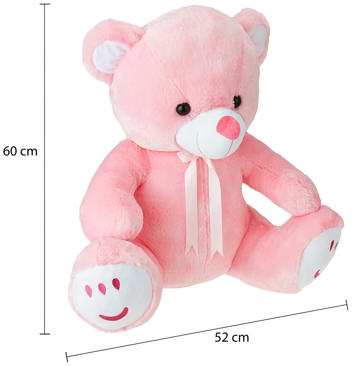 Amazon Brand- Jam & Honey Pink Teddy 60 cm