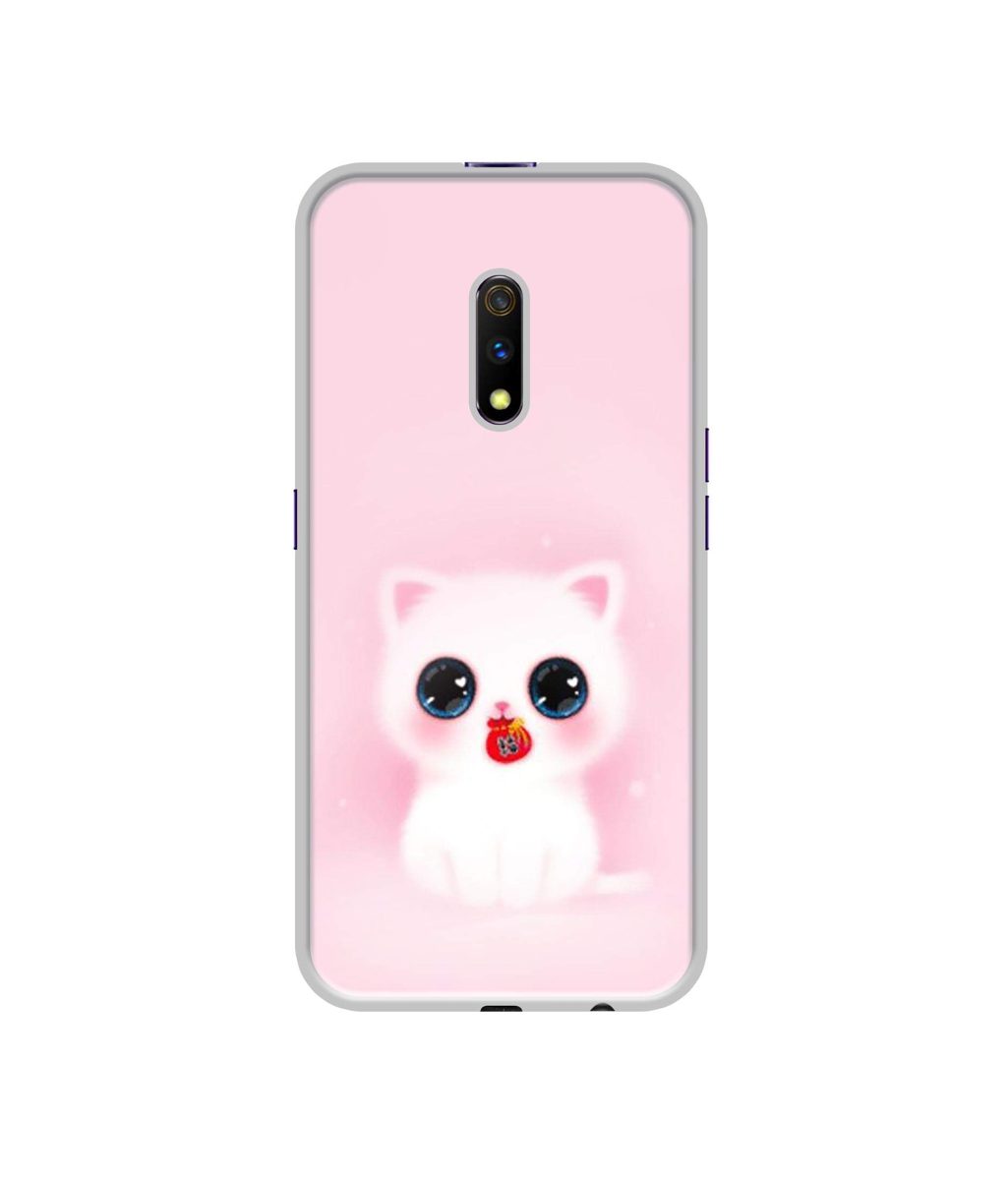 Amazon Brand - Solimo Designer Kitty UV Printed Soft Back Case Mobile Cover for Realme X