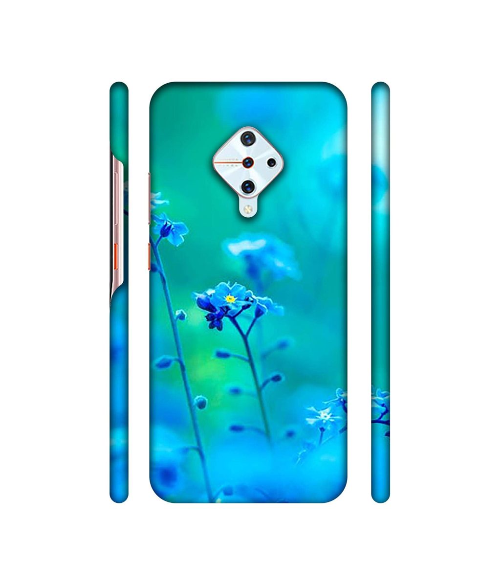 Amazon Brand - Solimo Designer Blue Flower 3D Printed Hard Back Case Mobile Cover for Vivo S1 Pro