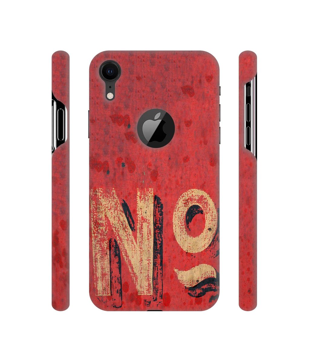 Amazon Brand - Solimo Designer No 3D Printed Hard Back Case Mobile Cover for Apple iPhone XR (Logo Cut)