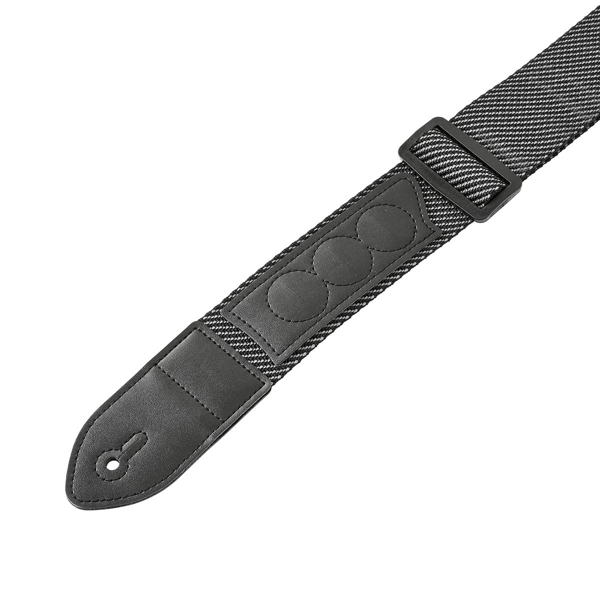 AmazonBasics Adjustable Guitar Strap For Electric/Acoustic Guitar/Bass - Includes 3 Pick Holders - Black