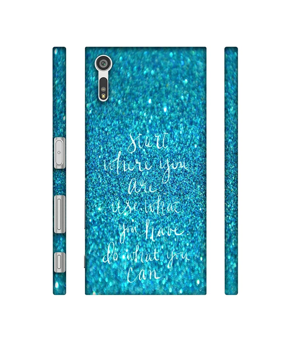 Amazon Brand - Solimo Designer Start were You are 3D Printed Hard Back Case Mobile Cover for Sony Xperia XZ Dual