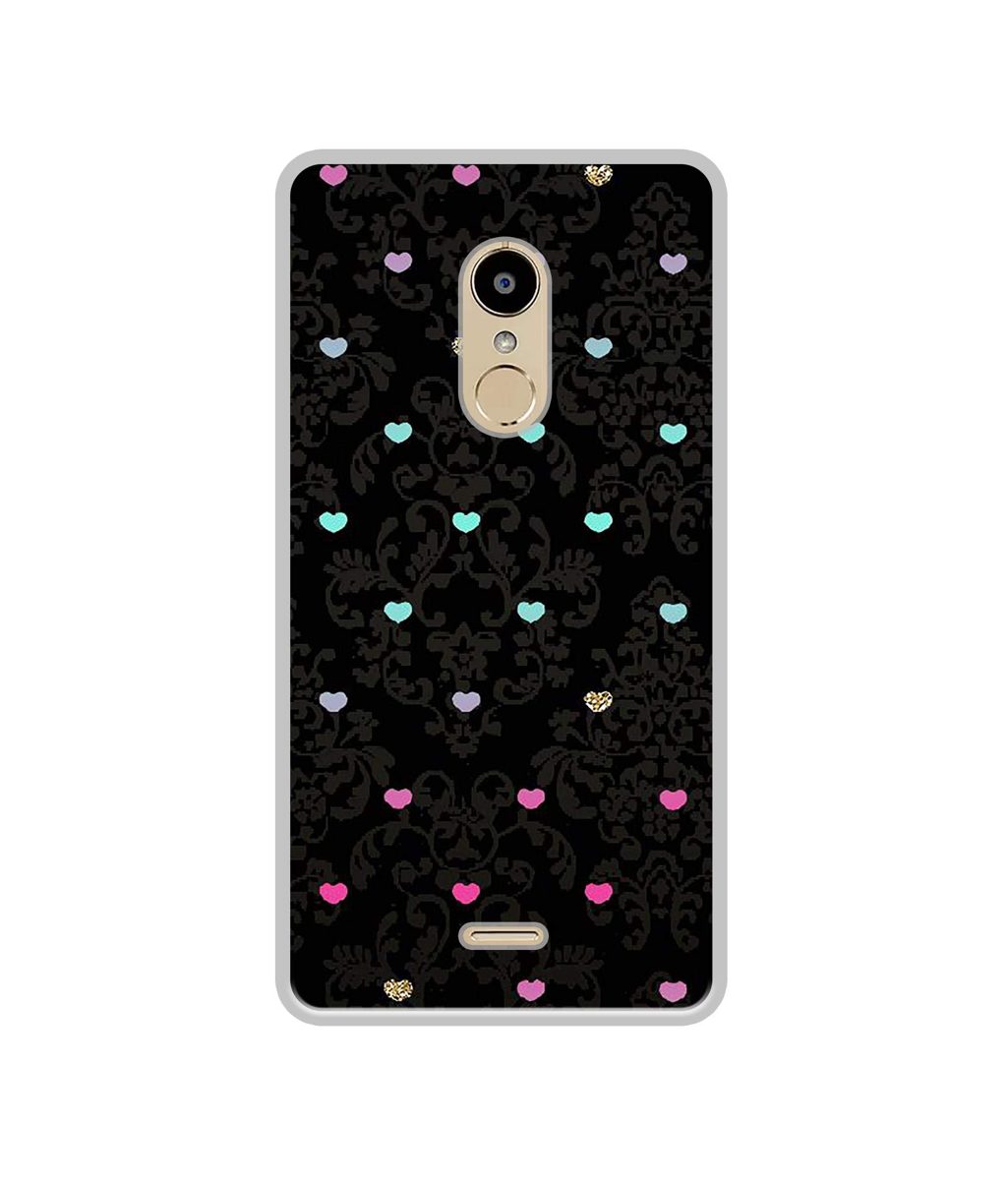 Amazon Brand - Solimo Designer Heart Texture UV Printed Soft Back Case Mobile Cover for Lyf Water 7