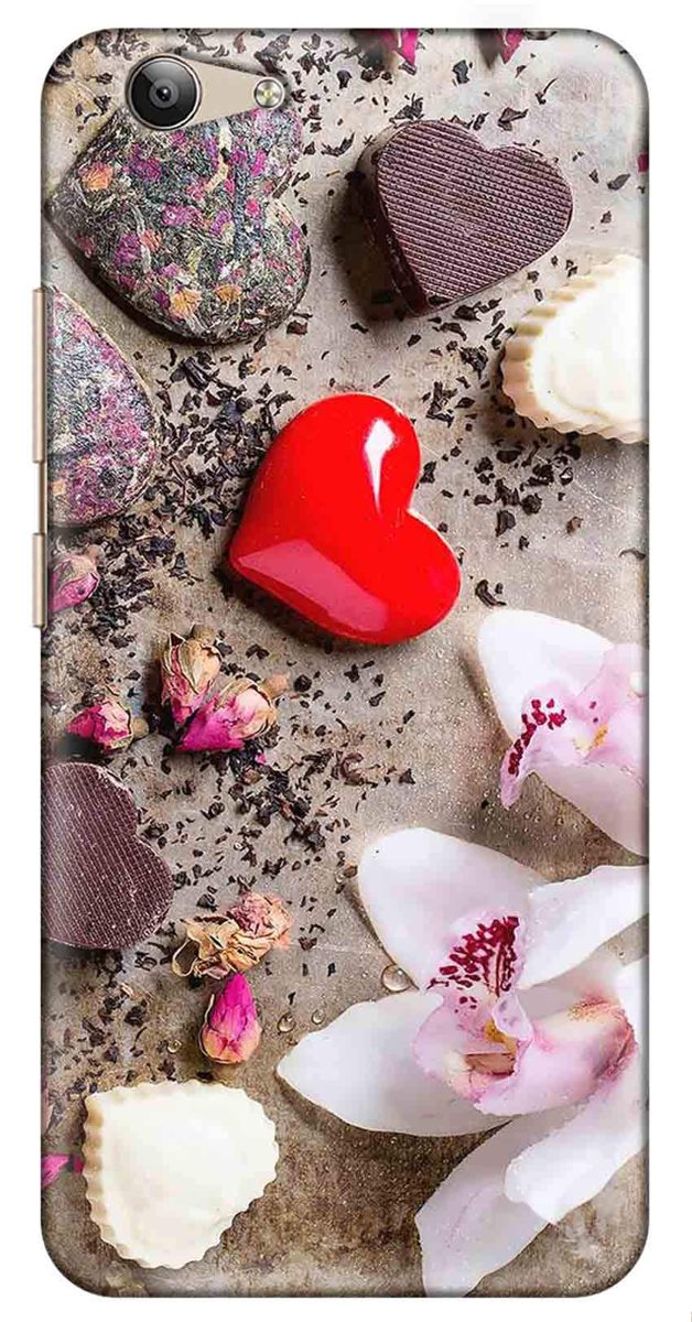 Amazon Brand - Solimo Designer Heart Design 3D Printed Hard Back Case Mobile Cover for Vivo Y53