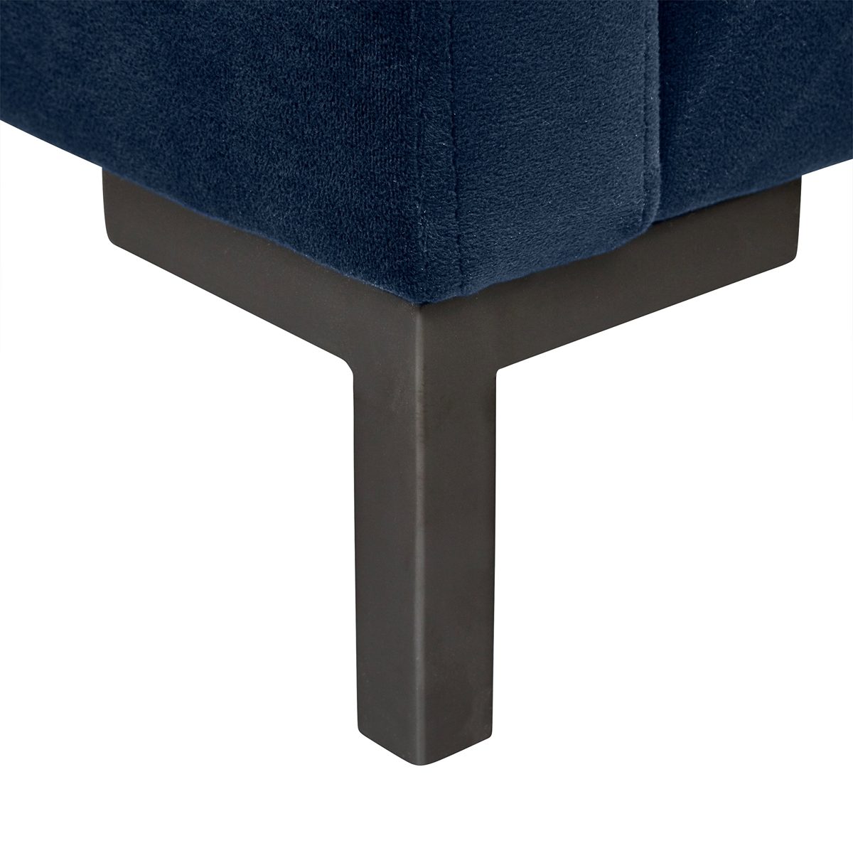 Amazon Brand – Rivet Edgewest Low Back Modern Accent Chair, 34"W, Blue Ink
