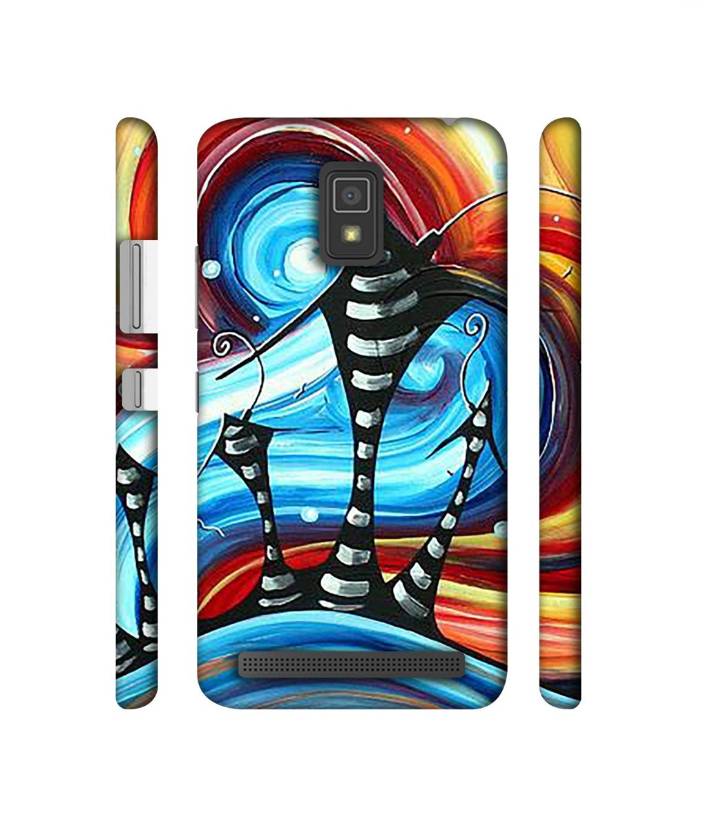 Amazon Brand - Solimo Designer Abstarct Texture 3D Printed Hard Back Case Mobile Cover for Lenovo A6600