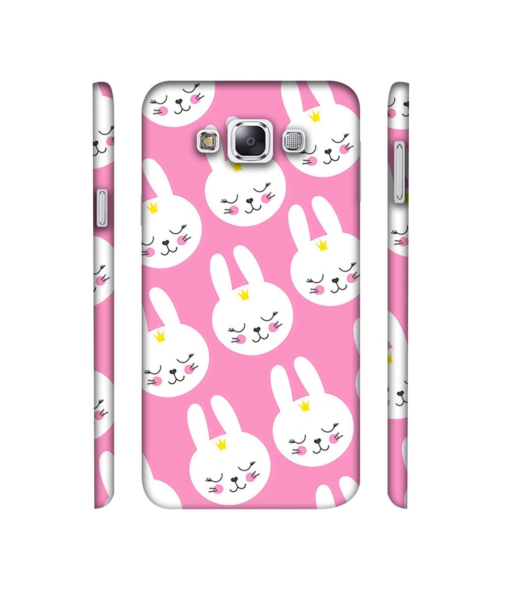 Amazon Brand - Solimo Designer Rabbit Pattern 3D Printed Hard Back Case Mobile Cover for Samsung Galaxy E7