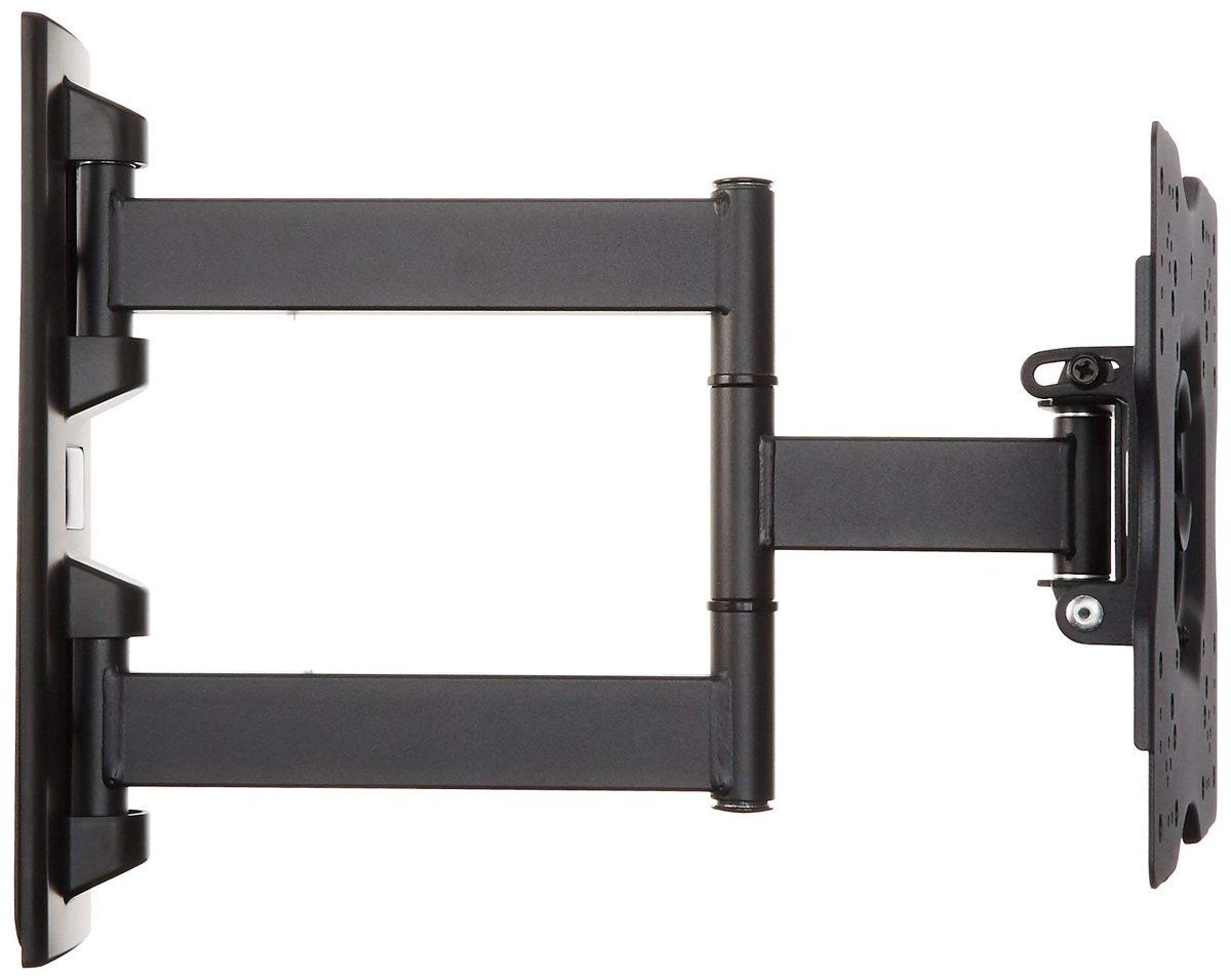 AmazonBasics Heavy-Duty, Full Motion Articulating TV Wall Mount for 12-inch to 39-inch LED, LCD, Flat Screen TVs (Certified Refurbished) TV Mount 22-inch to 55-inch TVs Black