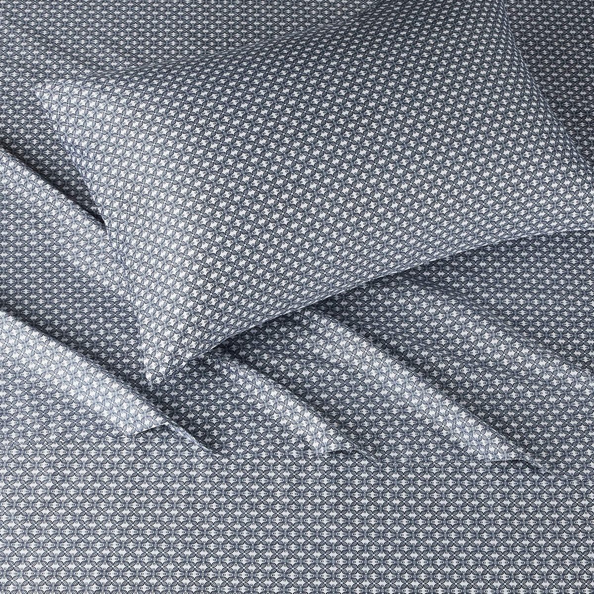 AmazonBasics Super-Soft Cotton Sheet Set - Twin, Blue Geo