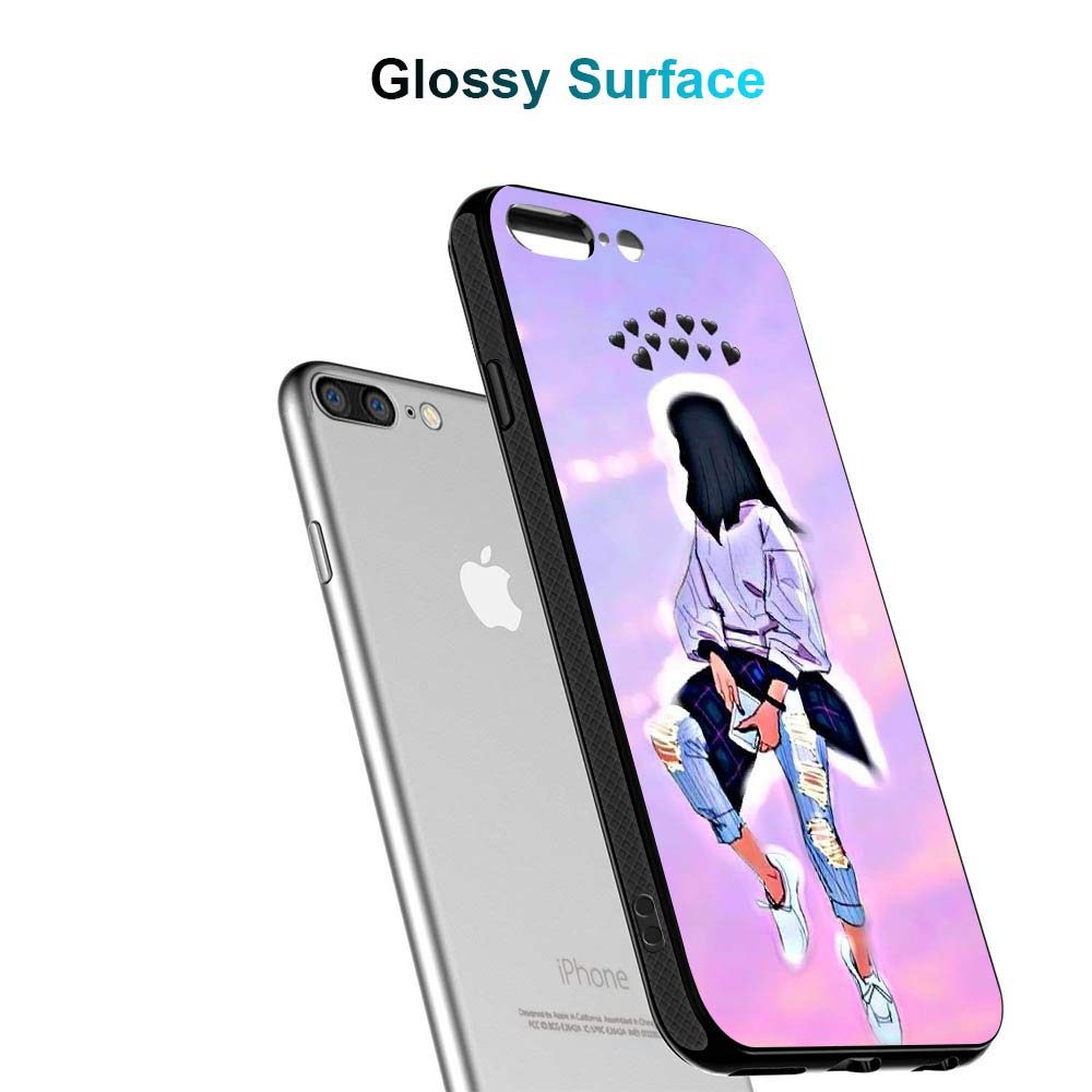 Amazon Brand - Solimo Designer Women with Heart Printed Hard Back Case Mobile Cover for Apple iPhone 8 Plus / 7 Plus (D1246)