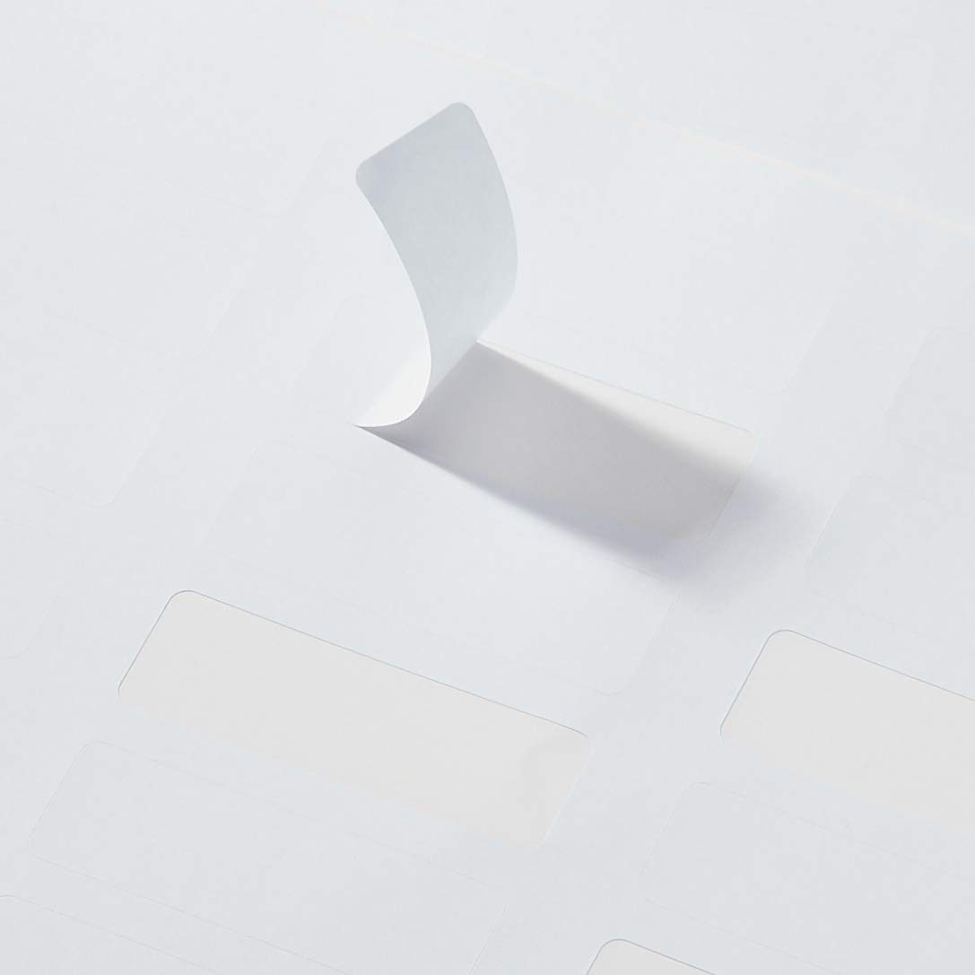 AmazonBasics White Laser Labels for Color Printing, 3/4" x 2-1/4", 750-Pack