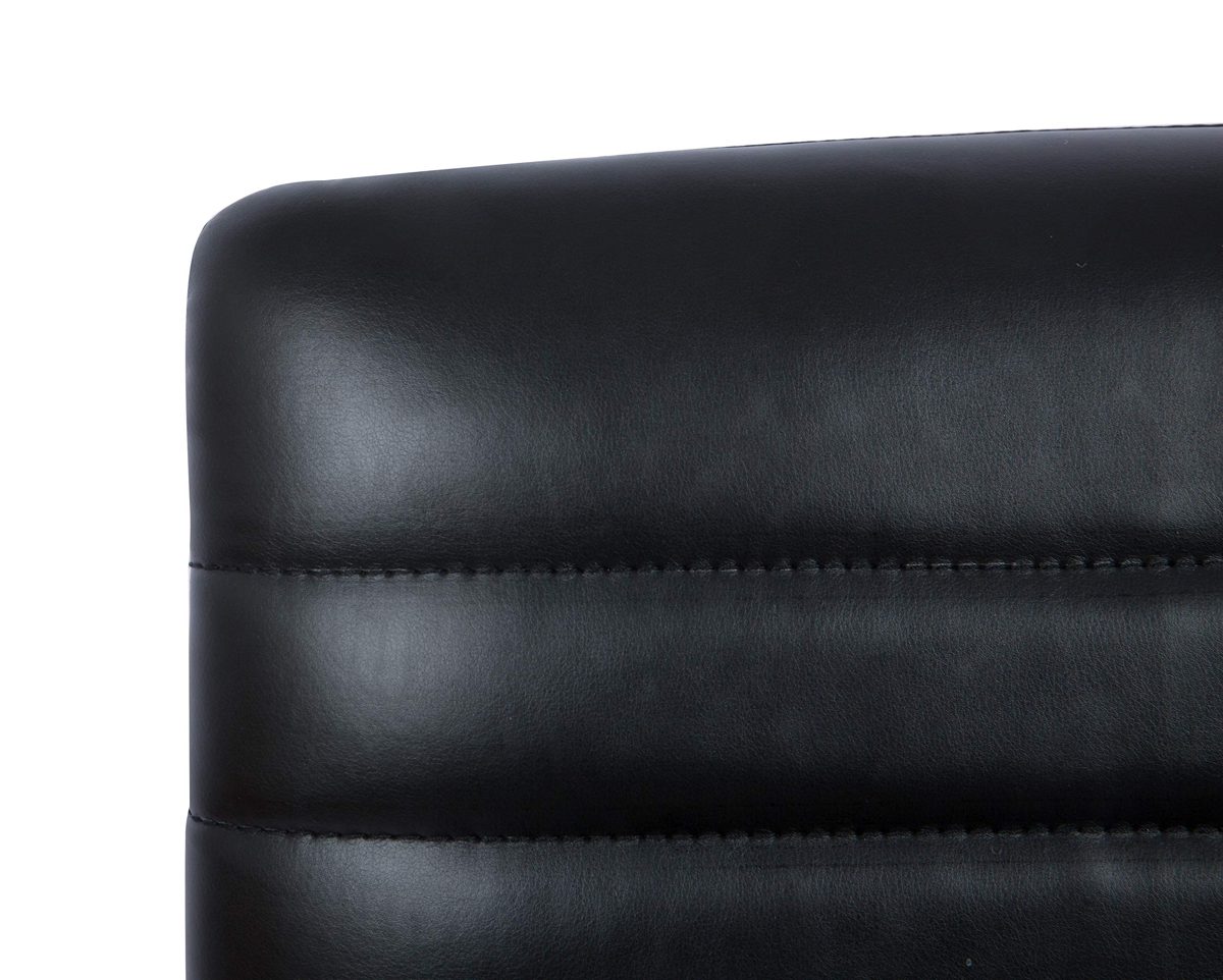 AmazonBasics Modern, Low-Back, Adjustable, Swivel, Armless Office Task Desk Chair with Casters, Black