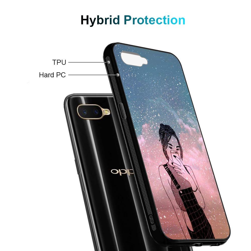 Amazon Brand - Solimo Designer Selfie Printed Hard Back Case Mobile Cover forOppo K1 (D1273)