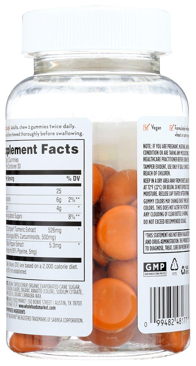 365 Everyday Value, Turmeric with Black Pepper Gummies, 60 ct