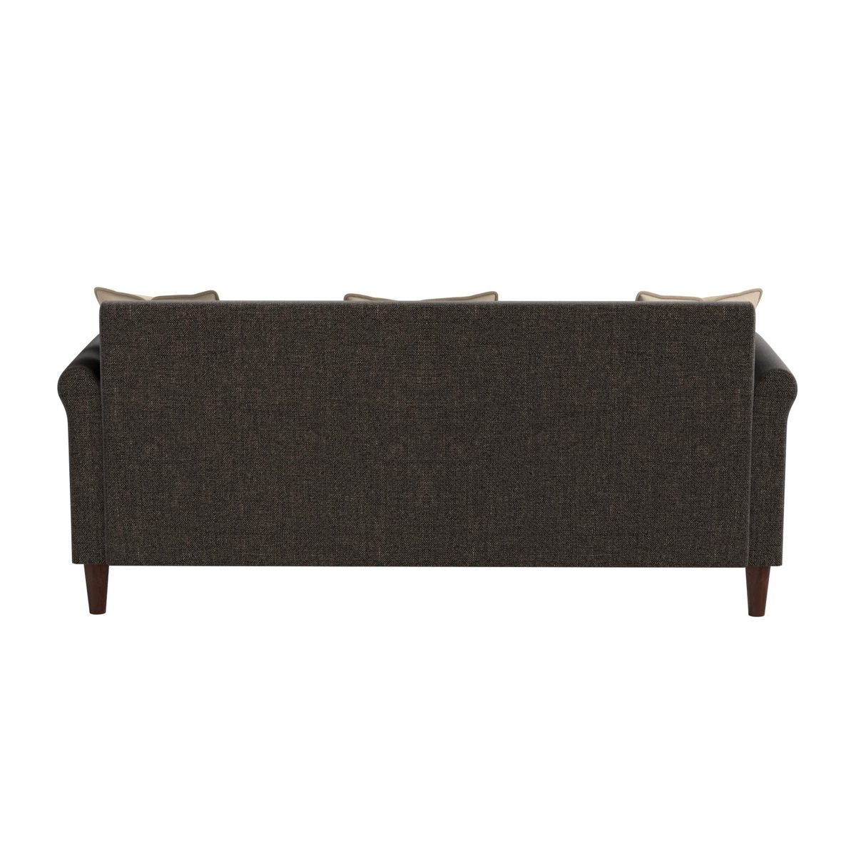 Amazon Brand - Solimo Houstan Fabric 3 Seater Sofa (Beige & Brown)
