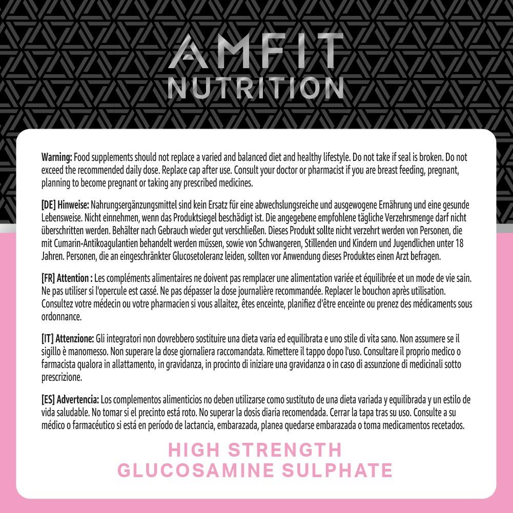 Amazon Brand - Amfit Nutrition Glucosamine Sulphate 1400mg - 90 Tablets