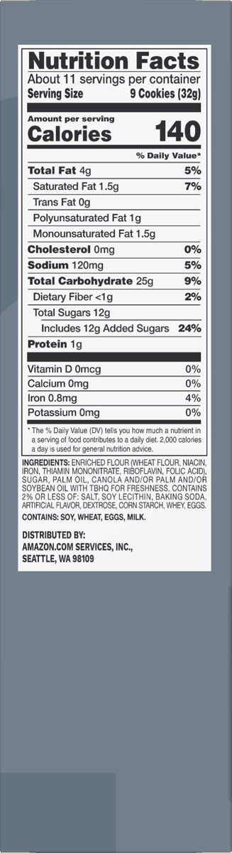 Amazon Brand - Solimo Vanilla Flavored Wafers, 12 Ounce
