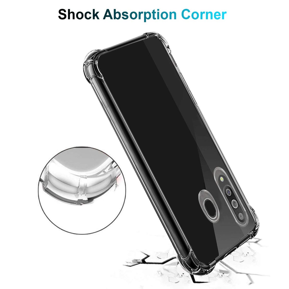 Amazon Brand - Solimo Soft Flexible Back Phone Case for Samsung Galaxy M30 (Transparent)