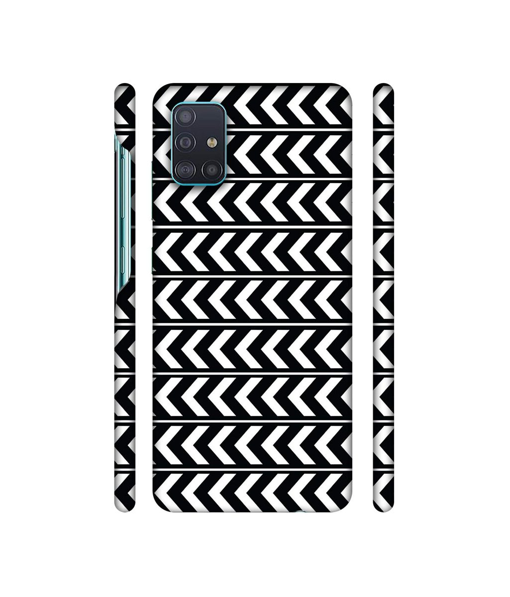 Amazon Brand - Solimo Designer Horizontal Arrow Texture 3D Printed Hard Back Case Mobile Cover for Samsung Galaxy A51