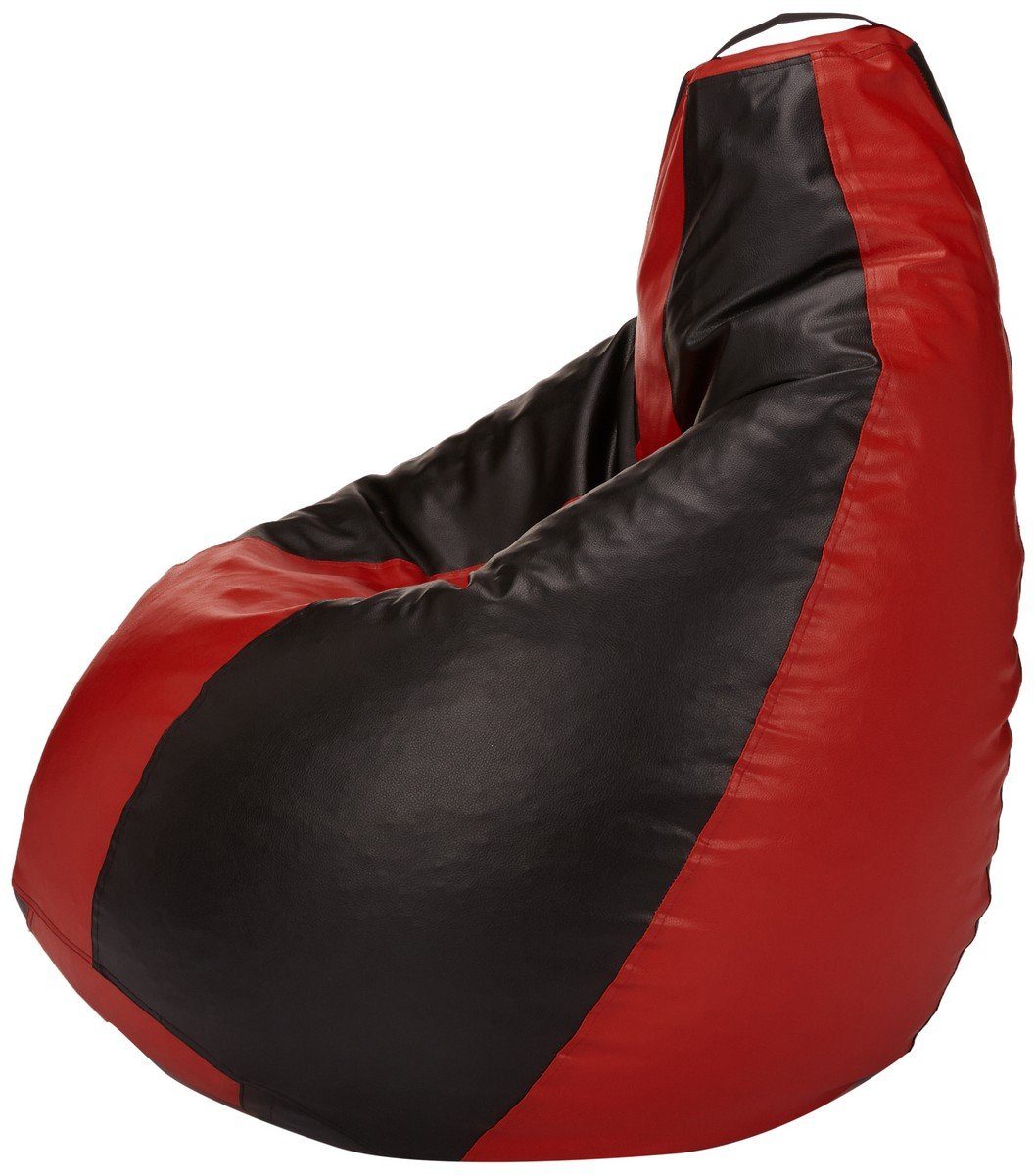 Amazon Brand - Solimo XXXL Bean Bag Cover Without Beans (Red and Black)