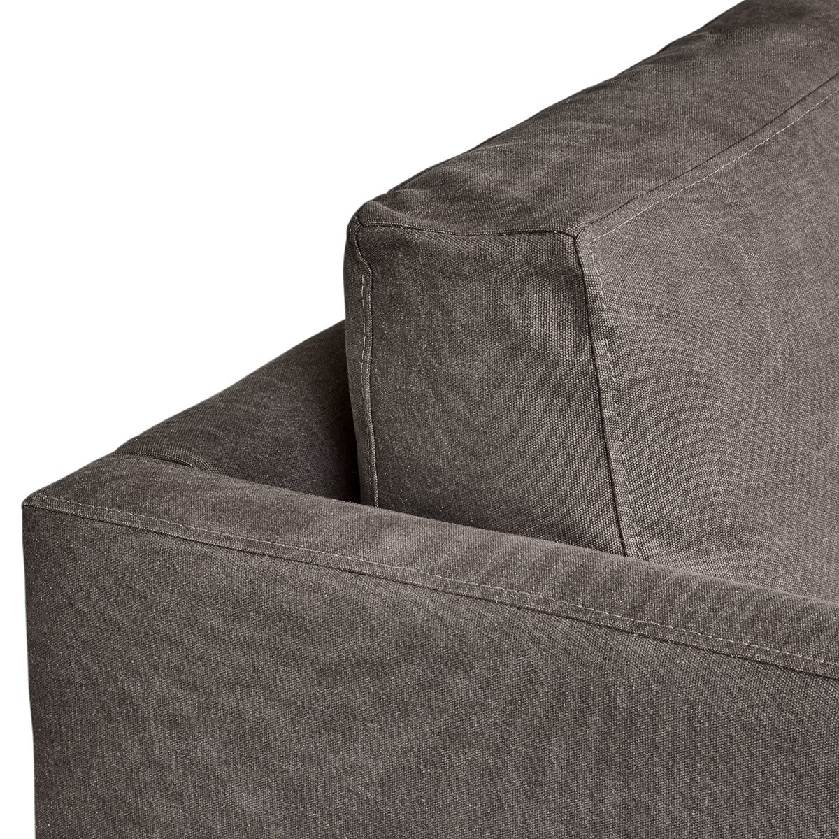 Amazon Brand – Stone & Beam Andover Modern Left L-Sectional Sofa, 124"W, Pewter