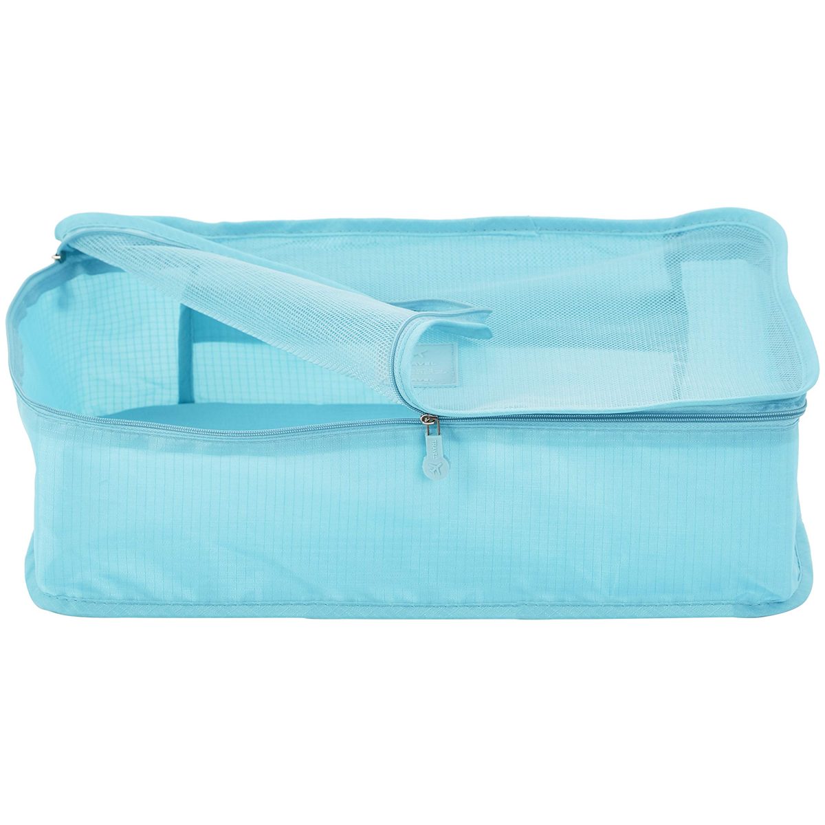 Amazon Brand - Solimo 6 Piece Fabric Travel Organiser,Â Light Blue