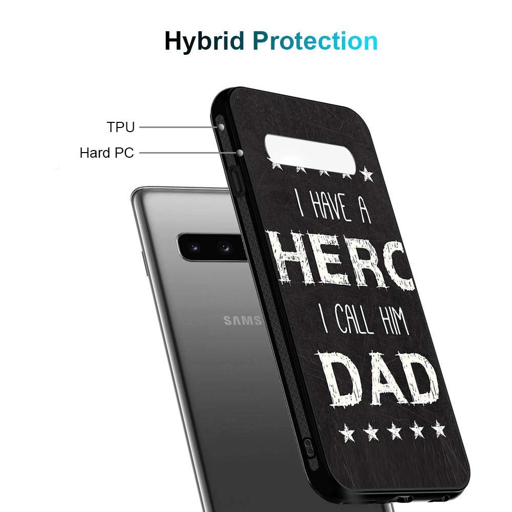 Amazon Brand - Solimo Designer Real Hero DAD Printed Hard Back Case Mobile Cover for Samsung Galaxy S10 Plus (D1169)