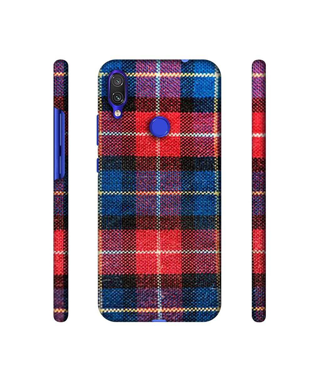 Amazon Brand - Solimo Designer Check Cloth 3D Printed Hard Back Case Mobile Cover for Xiaomi Redmi Note 7 Pro
