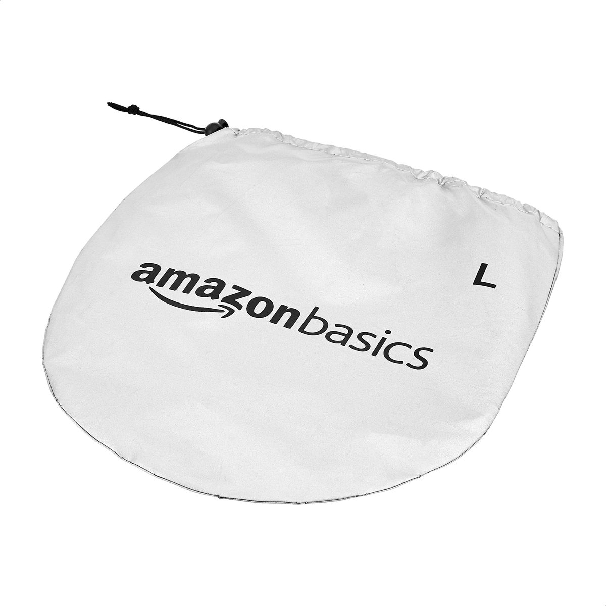 AmazonBasics UV Reflecting Foldable Front Windshield Sun Shade 63'' x 31'' Silver 393478923