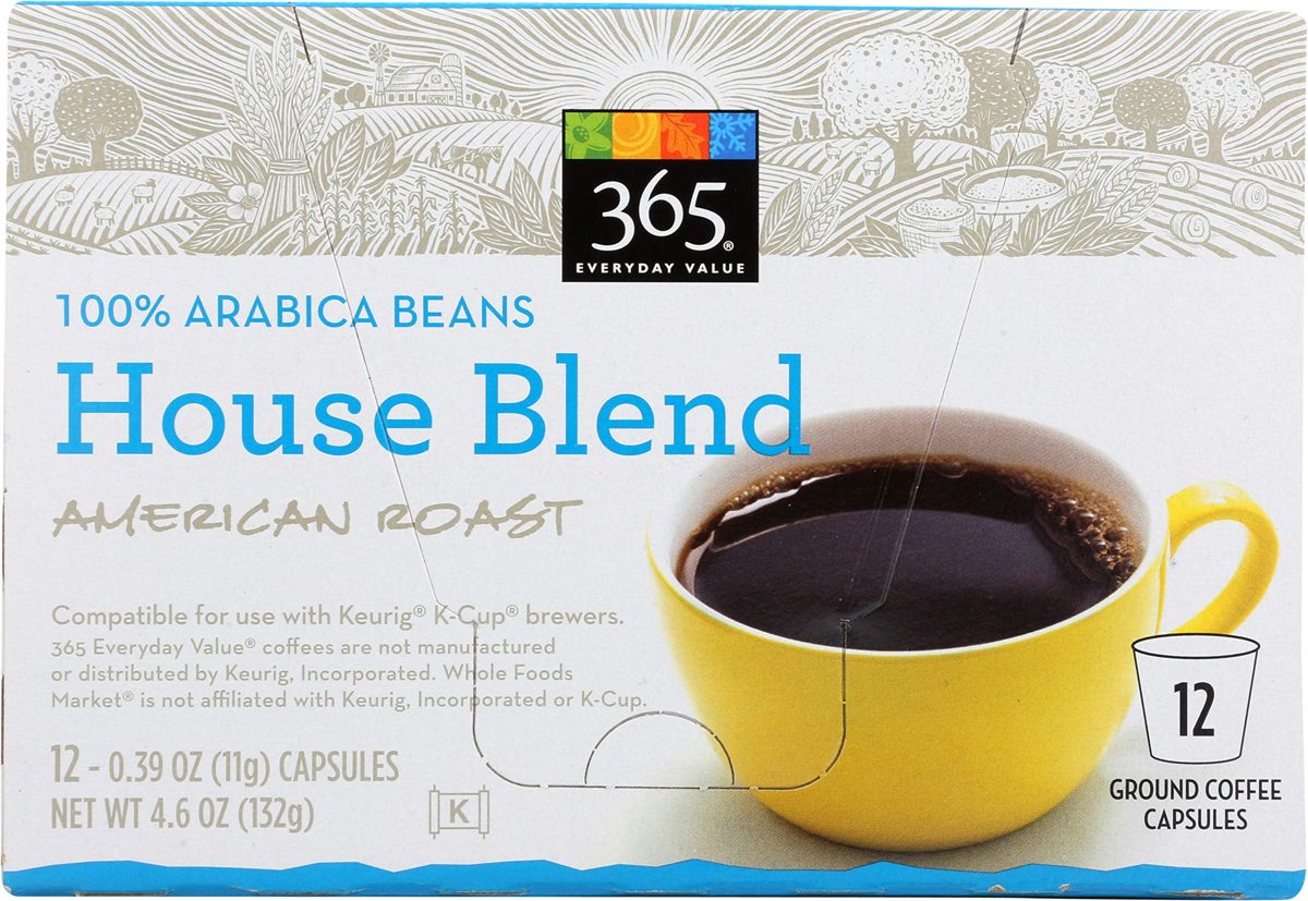 365 Everyday Value, House Blend Coffee Capsules, 12 ct