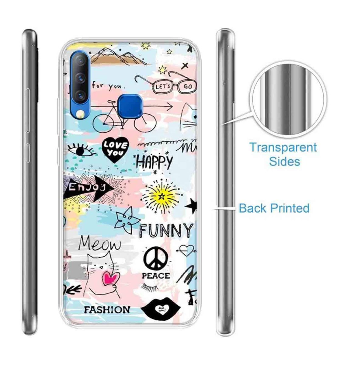 Amazon Brand - Solimo Designer Multicolor Love Abstract Printed Soft Back Case Mobile Cover for Infinix S4