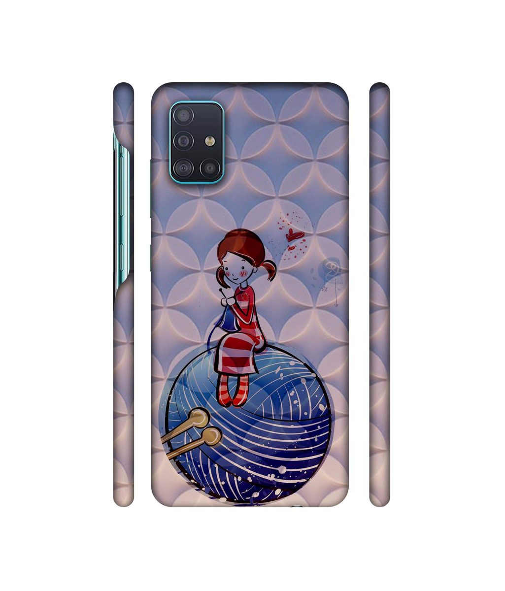 Amazon Brand - Solimo Designer Lady Vector Patternn 3D Printed Hard Back Case Mobile Cover for Samsung Galaxy A51