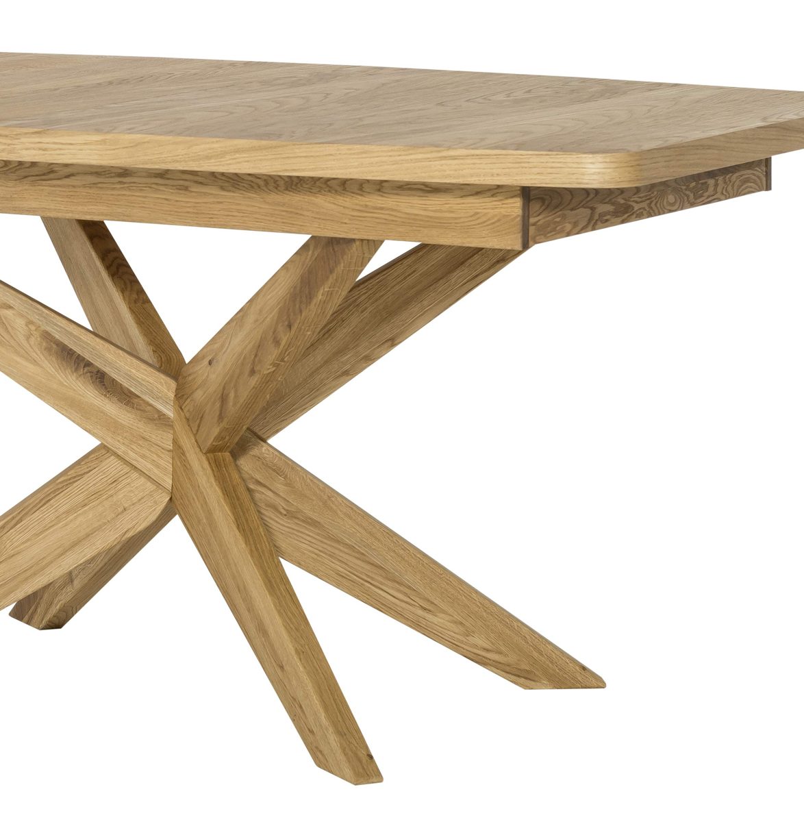 Amazon Brand - Alkove Olney Solid Wood Extendable Table, 160/210 x 77 x 95 cm, Oak with Natural Veneer