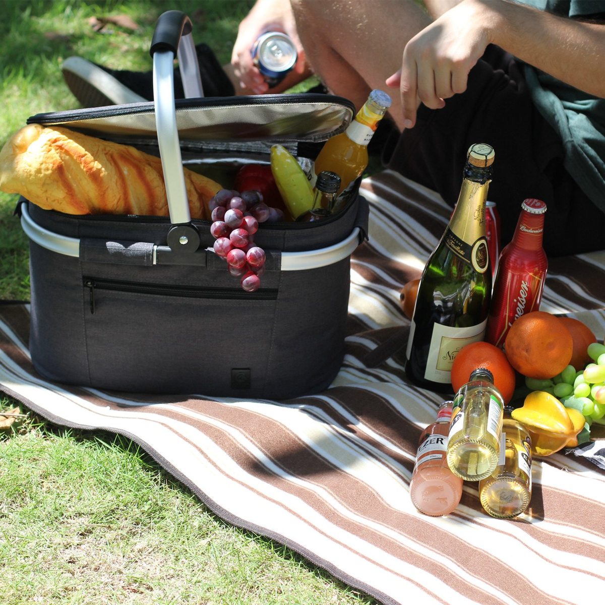EONO 2 PERSON 22L Picnic Basket,Insulated basket,COOLER BAG for outdoor