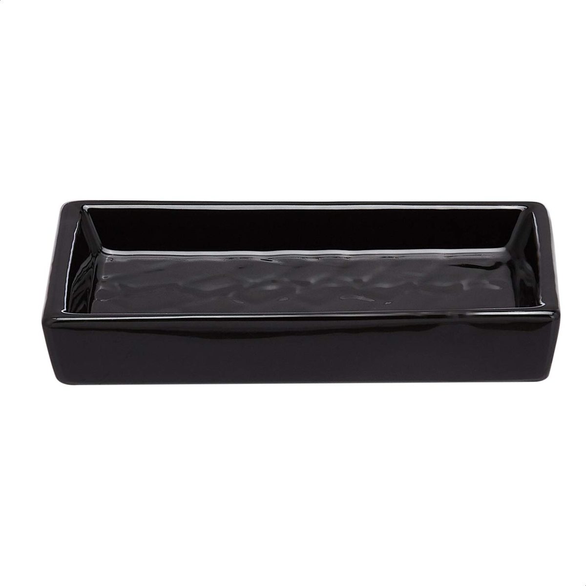 AmazonBasics 3-Piece Ceramic Bathroom Accessories Set, Black