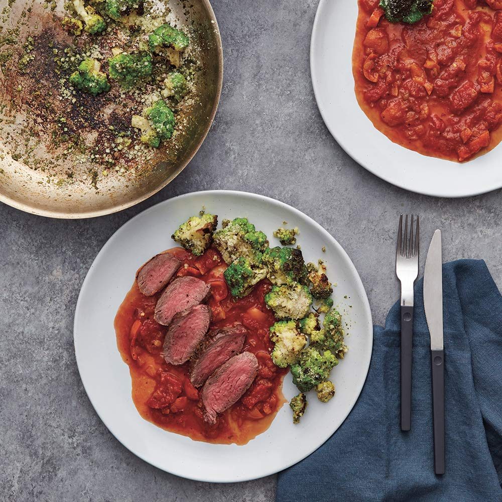 Amazon Meal Kits, Steak Pizzaiola with Charred Romanesco and Pesto, Serves 2