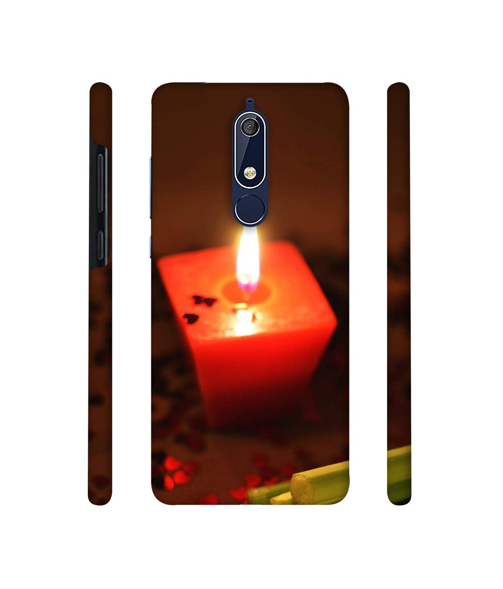 Amazon Brand - Solimo Designer Candle Light 3D Printed Hard Back Case Mobile Cover for Nokia 5.1