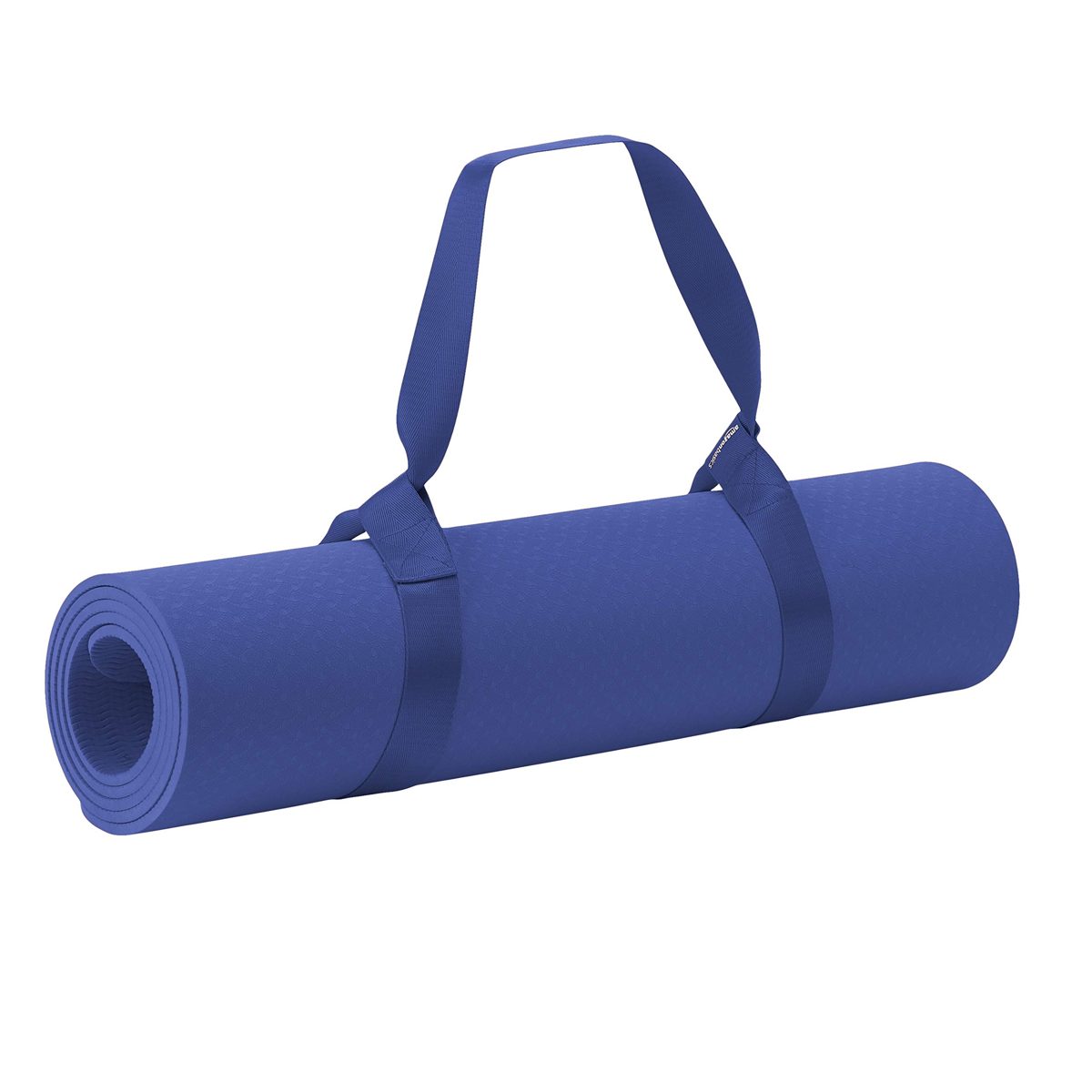 AmazonBasics 1/4-Inch Thick TPE Yoga Mat 6 Piece Set, Blue