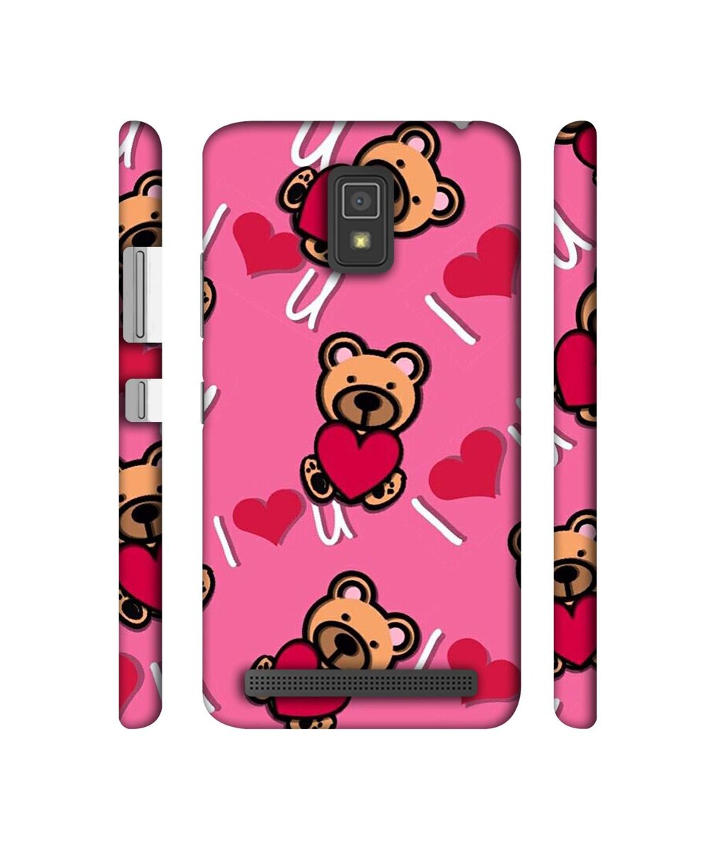 Amazon Brand - Solimo Designer Heart Holding Bear 3D Printed Hard Back Case Mobile Cover for Lenovo A6600