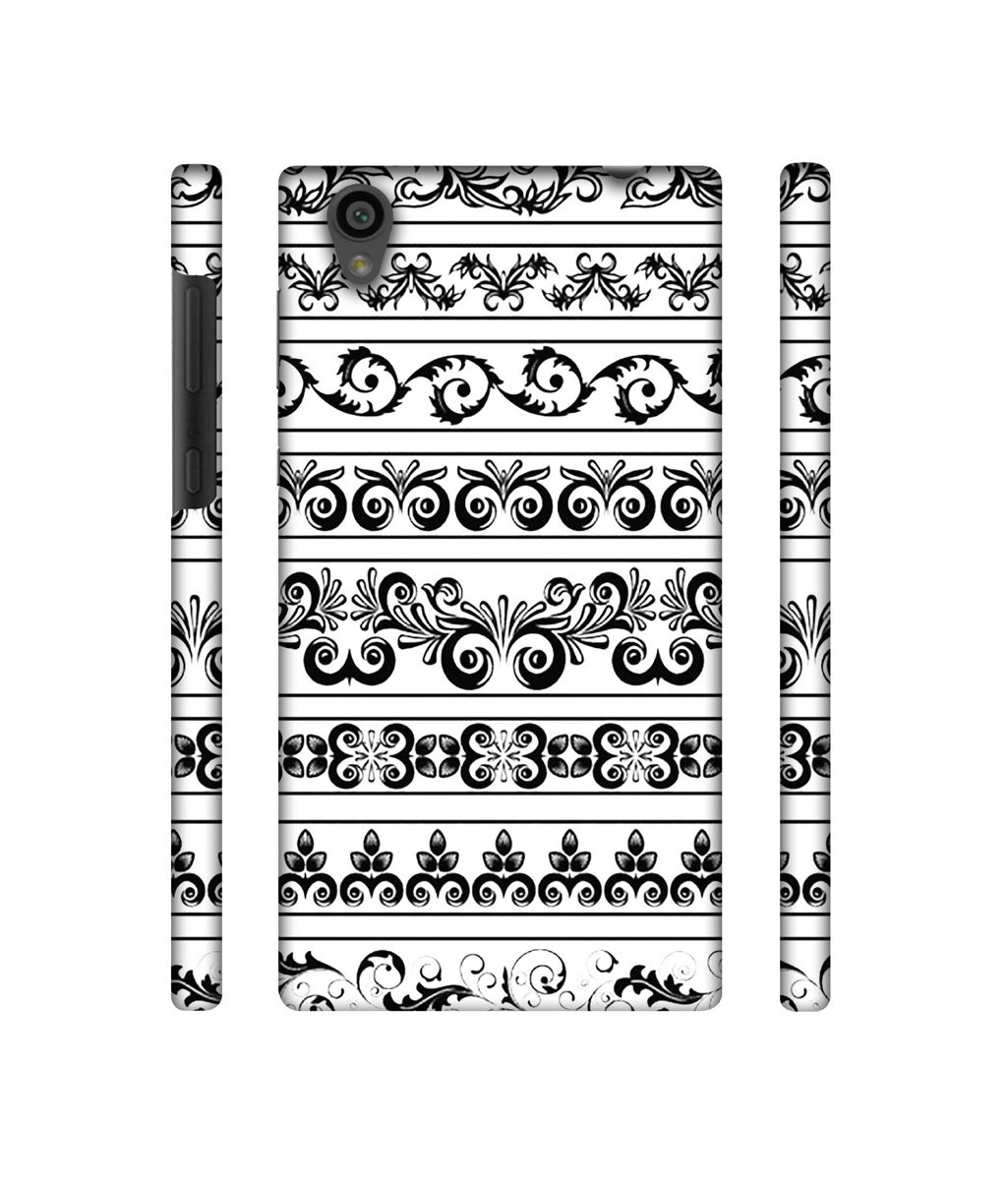 Amazon Brand - Solimo Designer Black Multi Patterns 3D Printed Hard Back Case Mobile Cover for Sony Xperia L1