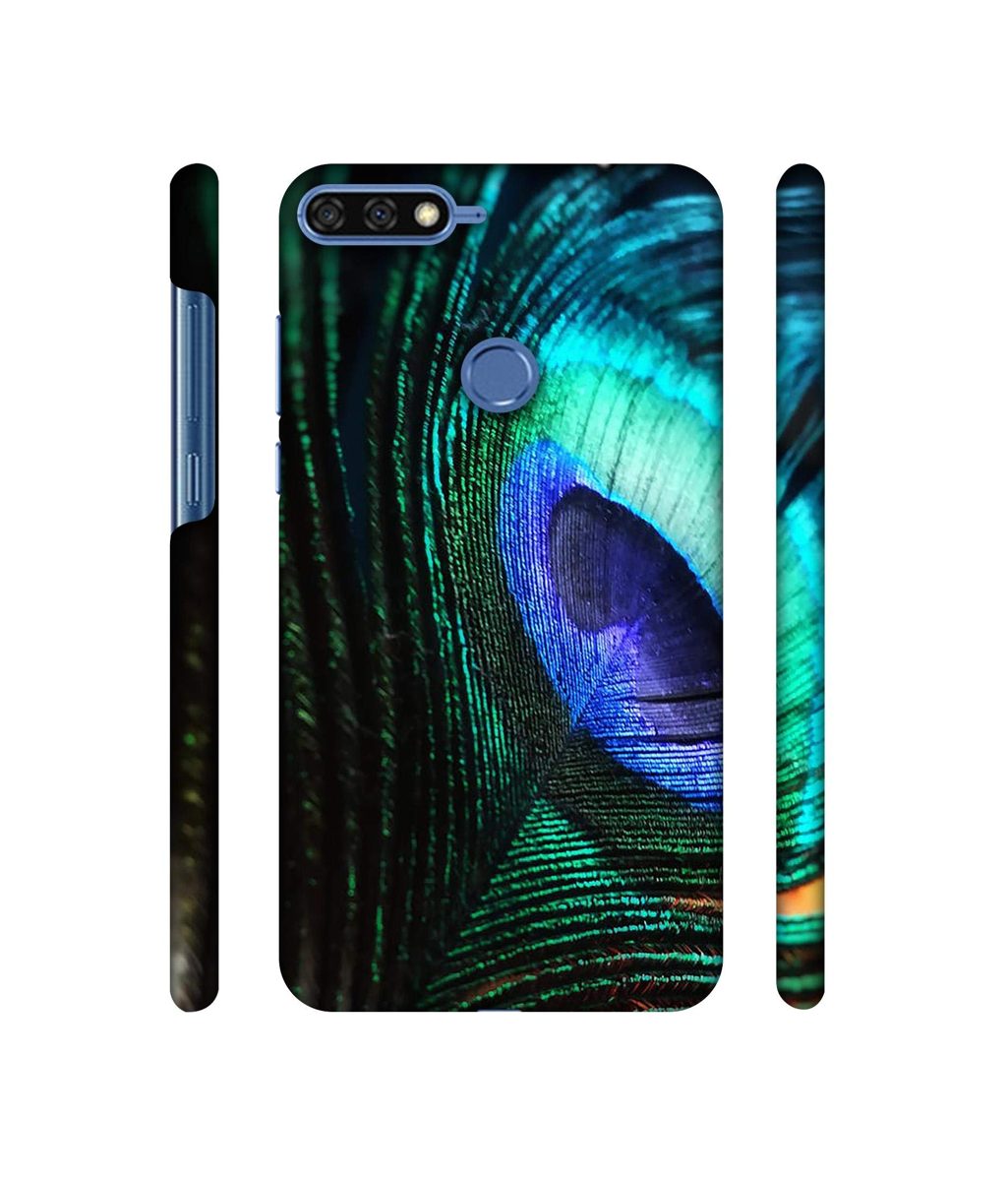 Amazon Brand - Solimo Designer Peacock Feather 3D Printed Hard Back Case Mobile Cover for Huawei Honor 7A