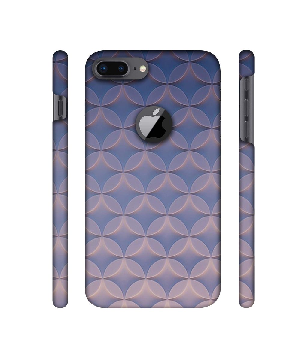 Amazon Brand - Solimo Designer Circle Texture 3D Printed Hard Back Case Mobile Cover for Apple iPhone 8 Plus (with Logo Cut)