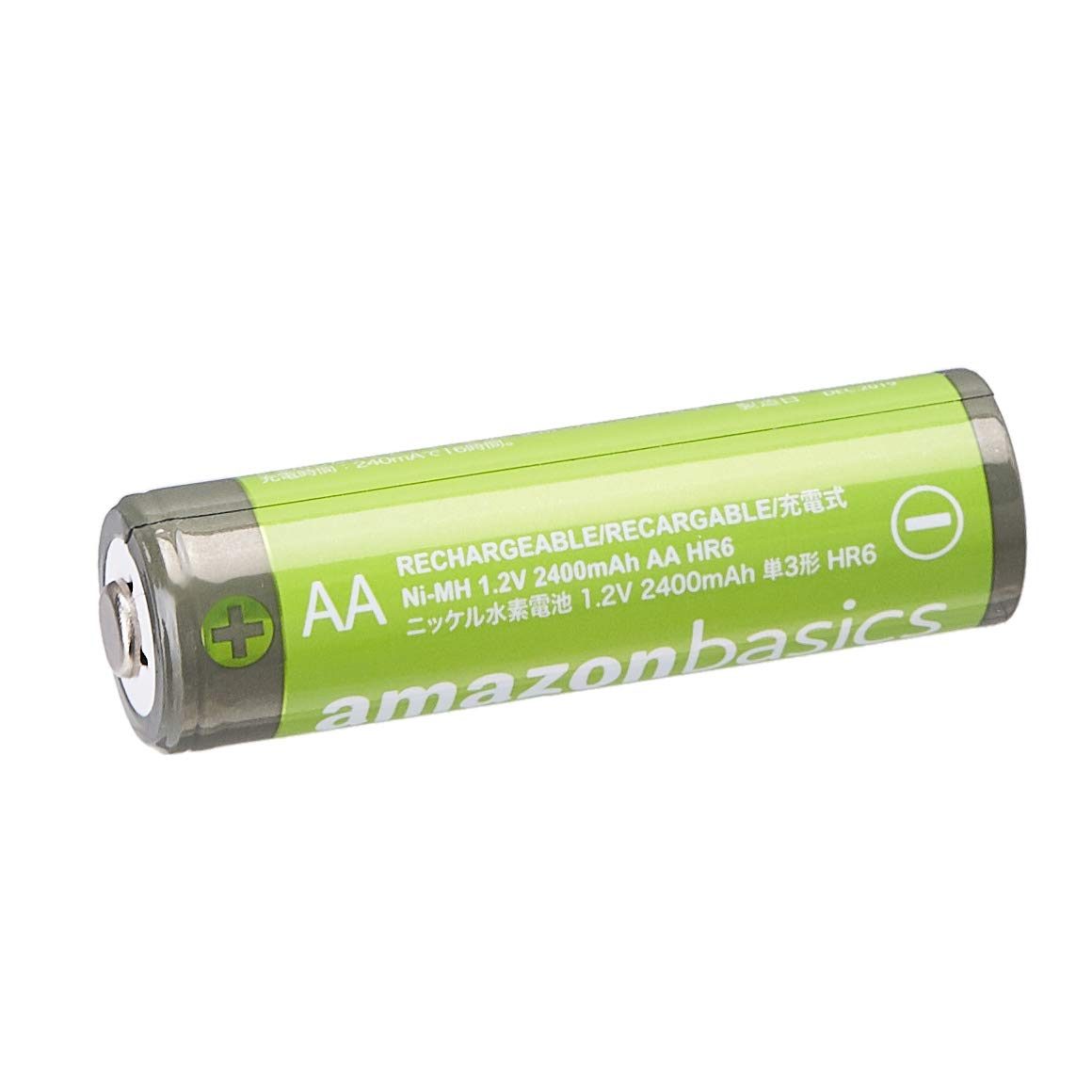 AmazonBasics AA High-Capacity Rechargeable Batteries 2400mAh (24-Pack) Pre-Charged