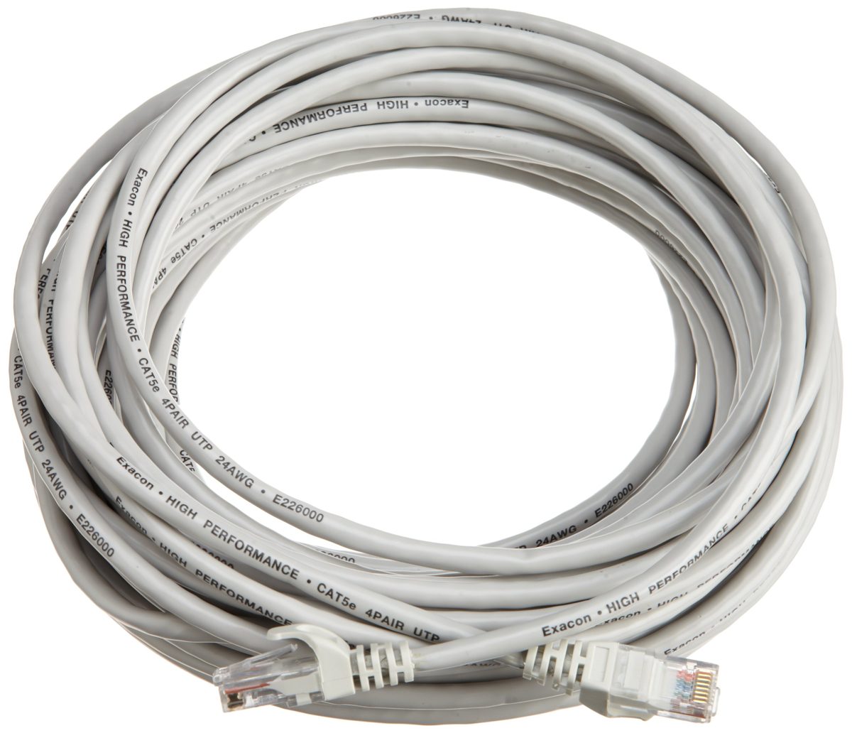 Exacon RJ45 Cat5e Ethernet Patch Cable (50 Feet/15.2 Meters)
